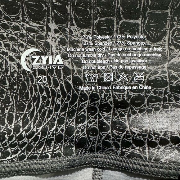 Zyia Gray Armor Light n Tight Legging 28" Size 20 NWT - Picture 8 of 8